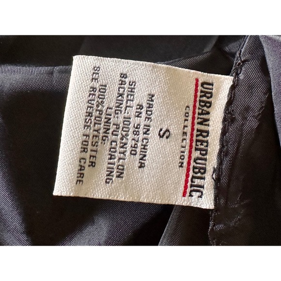 Urban‎ Republic Collection Jacket Womens Small Black Gold Accents Coat - Picture 4 of 7